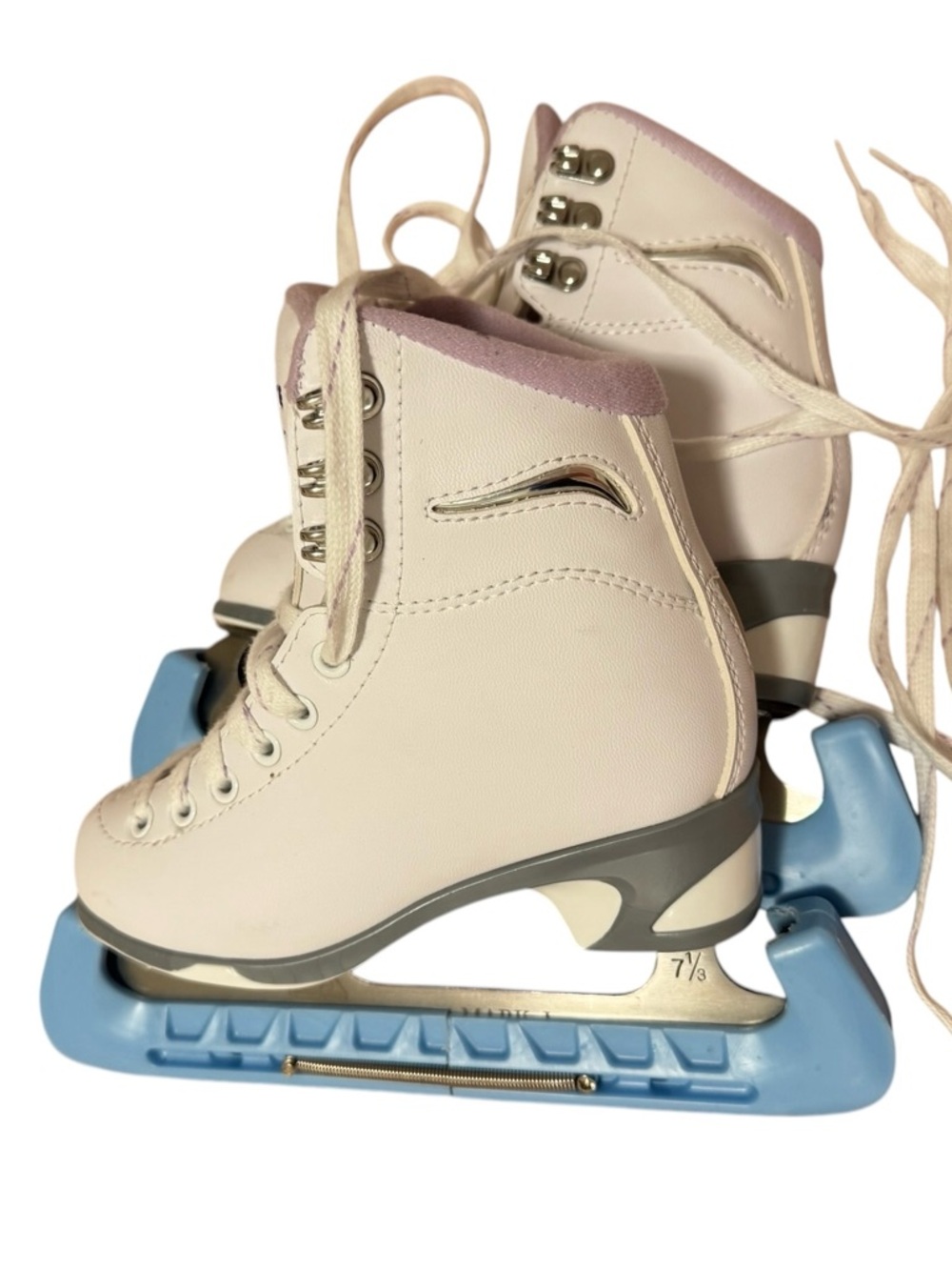 Jackson SoftSkate Figure Skates Youth Sz 12 White Pink Ice Skates Girls Toddler - Picture 3 of 12